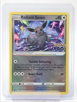 RADIANT EEVEE 2022 POKEMON SWSH BLACK STAR PROMOS POKEMON GO #SWSH230 Q0405 - Image 1