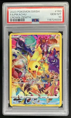 2023 Pokemon SWSH Crown Zenith Pikachu #160/159 PSA 10 GEM MINT - Image 1