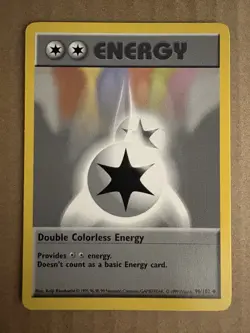 Pokemon - Base Set Shadowless - Double Colorless Energy 96/102 - Uncommon LP - Image 1