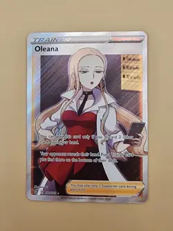 Pokemon TCG Oleana (Full Art) 191/192 Sword & Shield Rebel Clash Ultra Rare - Image 2