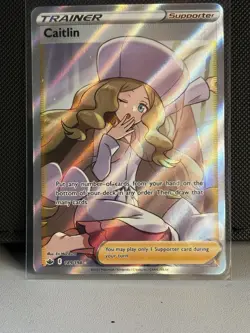 Pokemon Caitlin Full Art Ultra Rare Holo 189/198 Chilling Reign - Image 1