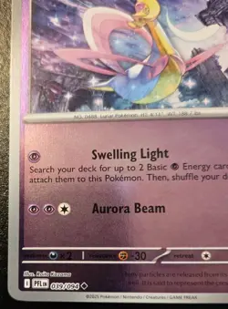 Cresselia 039/094 Reverse Holo Uncommon Phantasmal Flames Pokemon TCG - Image 4