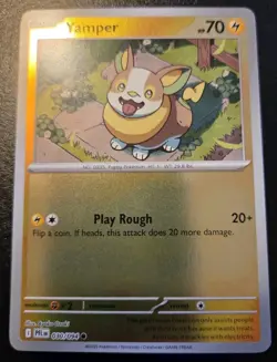 Yamper 030/094 Reverse Holo Common Phantasmal Flames Pokemon TCG - Image 1
