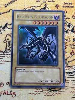 Yugioh Red-Eyes B. Dragon SDJ-001 Ultra Rare Unlimited MP - Image 1