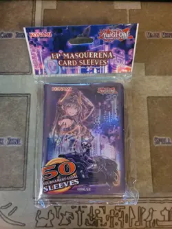 YUGIOH I:P MASQUERENA 50 CARD SLEEVES BRAND NEW SEALED - Image 1