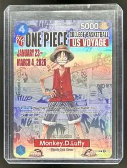 2026 One Piece EN Monkey D. Luffy College Basketball US Voyage #055 - Image 1