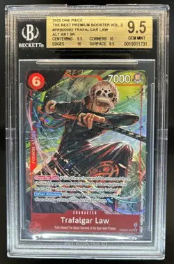 2025 One Piece The Best Vol. 2 Trafalgar Law Promo Alt Art #PRB02-002 BGS 9.5 - Image 1