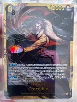 Crocodile OP14-120 (SEC) Foil One Piece TCG The Azure Sea's Seven (OP14) - Image 1