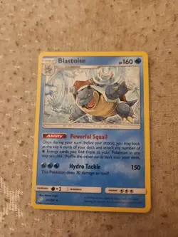 Pokemon TCG Sun & Moon Team Up Blastoise Non-Holo Rare 25/181 NM - Image 1