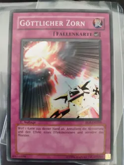 Yu-Gi-Oh Gottlicher Zorn RDS-DE050 1. Auflage Super Rare YUGIOH - PSA Mint - Image 1