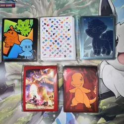 Lot Of 5 Pokemon ETB Mixed Card Sleeves NEW SEALED 151, Charizard & Others X325 - Image 1