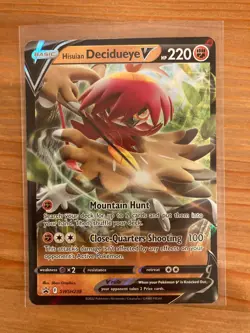 Pokemon TCG SWSH: Sword & Shield Promo Cards Hisuian Decidueye V SWSH238 Holo - Image 1