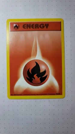 Pokemon Card - Shadowless Base Set - Fire Energy 98/102 1999 - Image 1