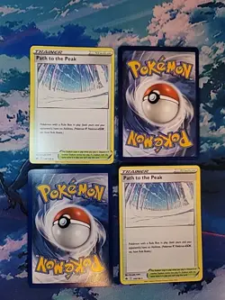 4 X Path To The Peak 148/198 SWSH Chilling Reign TRAINER Pokemon Cards Playset - Image 1