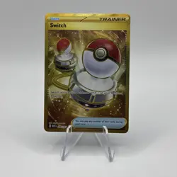 Pokemon TCG Switch 206/165 Scarlet & Violet 151 Ultra Rare Gold Card - NM - Image 1