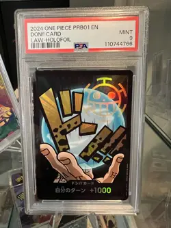 One Piece Law Foil Don Card Japanese PRB 01 (PSA9) - Image 1