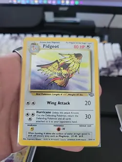 Pokemon Pidgeot TCG Jungle Unlimited Holo Card 8/64 Lightly Used - Image 1