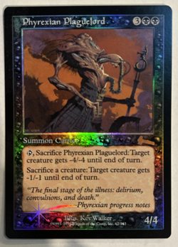 Phyrexian Plaguelord Foil - Urza's Legacy MTG ( Ex/NM ) - Image 1