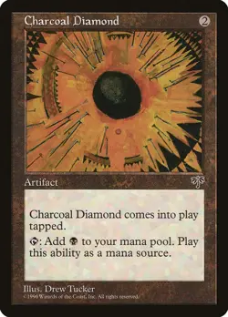 1996 Charcoal Diamond Mirage Magic the Gathering MTG Uncommon NM - Image 1
