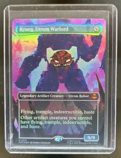 Magic The Gathering Krang, Utrom Warlord Borderless #0221 - Image 1