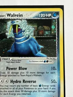 Aqua's Walrein 6/95 EX Team Magma Vs Team Aqua Holo Pokemon Card TCG - Image 3