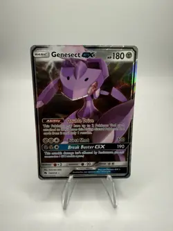 Pokemon TCG - Genesect GX Sun & Moon - Lost Thunder 130/214 Holo Ultra Rare LP! - Image 1