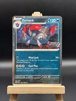 Pokemon TCG Zoroark 062/086 – White Flare Stamped – Promo – Cosmos Holo – NM 062 - Image 1
