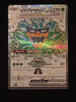 Teal Mask Ogerpon ex 190/167 SV06: Twilight Masquerade Rare Pokemon TCG 2024 NM - Image 1