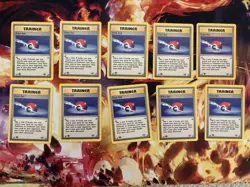 Lot of 10 1st Edition Jungle Trainer Poke Ball 64/64 Pokemon Cards NM / LP WOTC - Image 1
