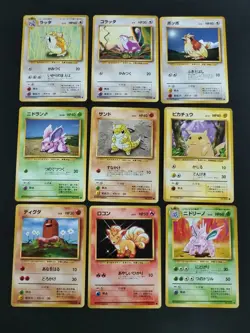 Bulk 100+ Old Back Japanese Pokemon Cards Base Set Pikachu Charmander fym7-94 - Image 4