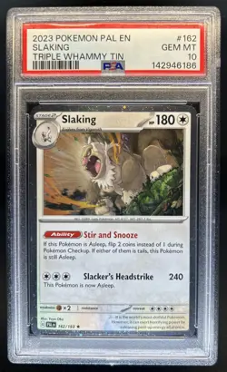 2023 Pokemon SV Paldea Evolved Slaking #162/193 PSA 10 GEM MINT - Image 1