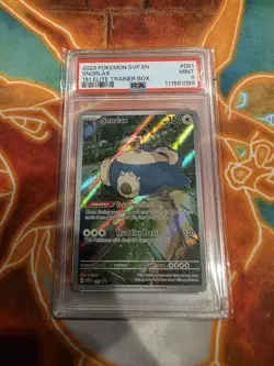 2023 POKEMON SVP EN-SV BLACK STAR PROMO 151 ELITE TRAINER BOX #051 SNORLAX PSA 9 - Image 1