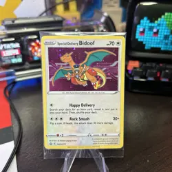 Special Delivery Bidoof SWSH177 SWSH: Sword & Shield Promo Cards Holo Sealed - Image 1