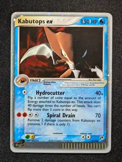 2003 Pokemon KABUTOPS EX #97/100 EX Sandstorm Holo Ultra Rare English - Image 1