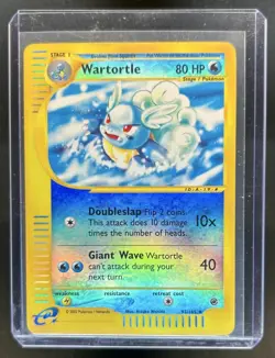 2002 Pokemon Expedition Set Wartortle #92/165 - Image 1