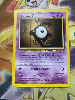 Unown [E] 67/75 Neo Discovery - Common Pokemon Card - NM - Image 1