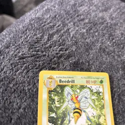 Pokemon TCG Beedrill Base Set Shadowless Unlimited 17/102 MP - Image 3