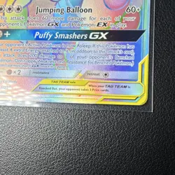 Pokemon Mega Lopunny & Jigglypuff GX TAG TEAM Sm-Cosmic Eclipse Rainbow Rare Ho… - Image 4