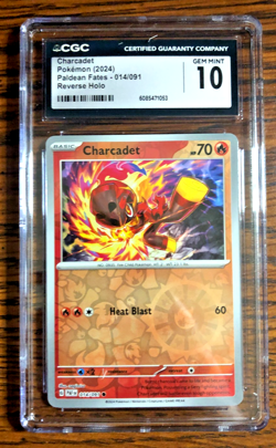 Charcadet Reverse Holo #014 - CGC GEM MINT 10 - 2024 Paldean Fates - Pokemon TCG - Image 1