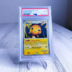 2010 POKEMON HEARTGOLD & SOULSILVER UNDAUNTED #83 RAICHU-HOLO PSA 4 - Image 1