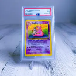 1999 POKEMON FOSSIL #43 SLOWBRO PSA 9 MINT - Image 1
