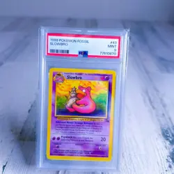 1999 POKEMON FOSSIL #43 SLOWBRO PSA 9 MINT - Image 2