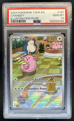 2024 Pokemon Twilight Masquerade Chansey #187/167 PSA 10 GEM MINT - Image 1
