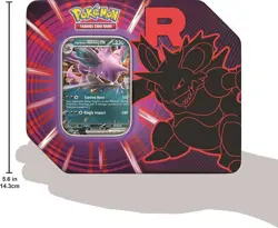 Pokemon Destined Rivals Team Rockets Nidoking EX Tin -Sealed - Image 1