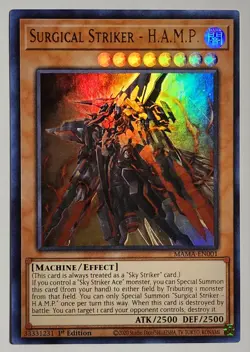 Yugioh Surgical Striker - H.A.M.P. MAMA-EN001 Ultra Rare 1st Edition - Image 1