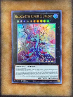 Yugioh Galaxy-Eyes Cipher X Dragon GFTP-EN011 Ultra Rare 1st Ed LP - Image 1
