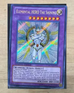 Elemental HERO The Shining PRC1-ENV01 Secret Rare Yu-Gi-Oh Limited LP - Image 1