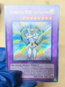 Elemental HERO The Shining PRC1-ENV01 Secret Rare Yu-Gi-Oh Limited LP - Image 3