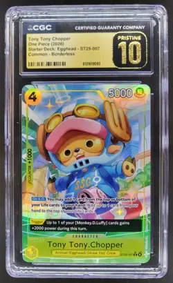2026 ONE PIECE TONY TONY CHOPPER BORDERLESS ST29-007 CGC 10 PRISTINE B PT - Image 1