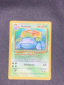 🔥 Venusaur 15/102 🔥 Original Holo Rare Base Set Pokemon Card WOTC TCG 1999 - Image 1
